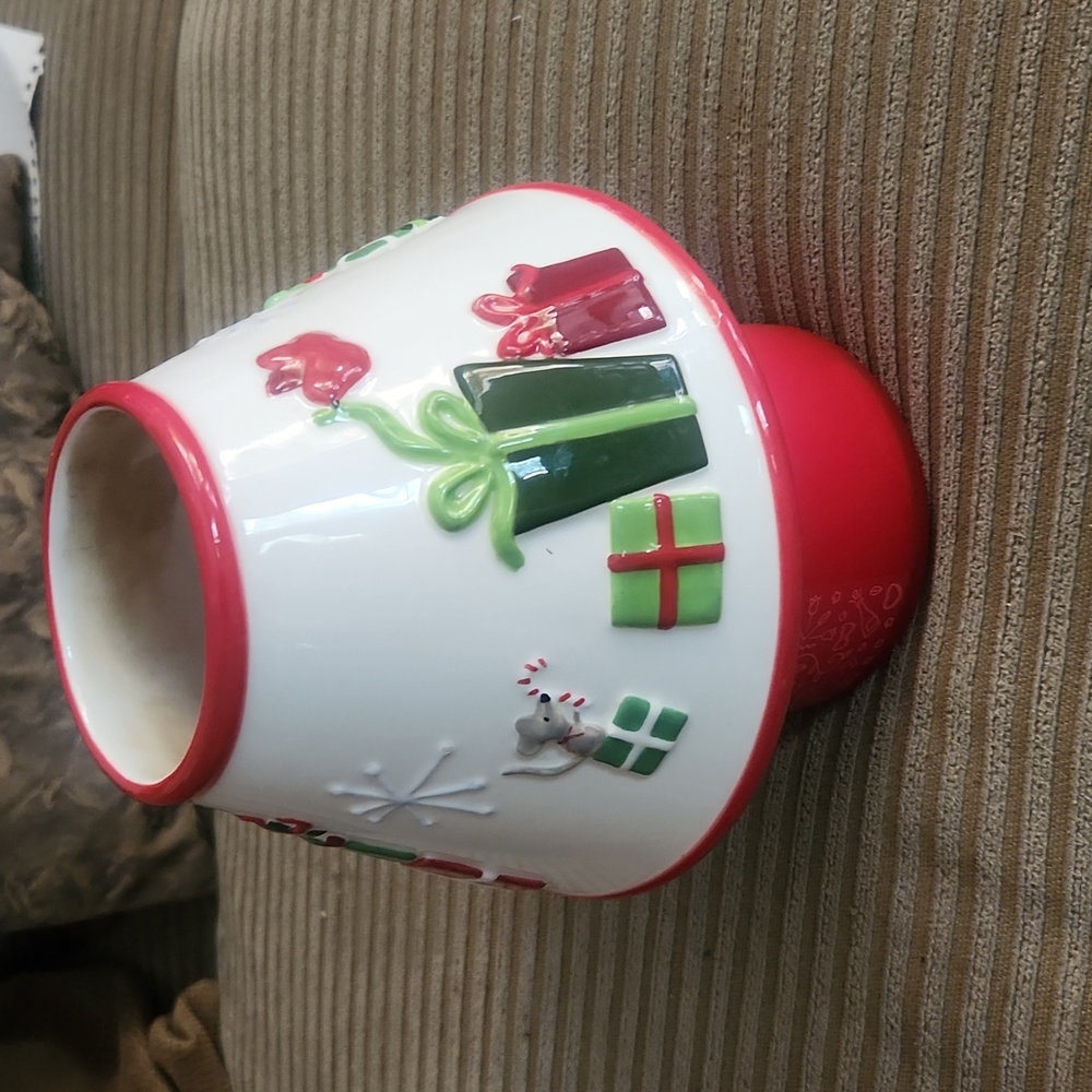 Discontinued BBW Holiday Large Candle Ceramic Lampshade